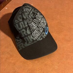 Quiksilver Black Cap with Blue Accents